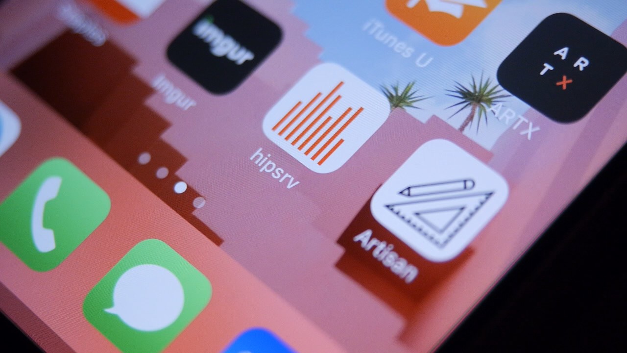Screen capture of the Artisan app on the home screen.